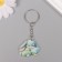 Acryl keychain "Baby Bunny in a pajamas falls asleep" 2.9x3.4x0.3 cm