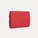 Women's wallet on the button, red color