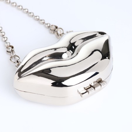 Female bag on a magnet, silver color-10