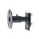Stels device for attaching a rack jack to a spare wheel