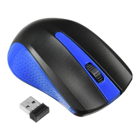 Mouse call 485MW black/blue optical (1000DPI) wireless USB for laptop (3but)-3