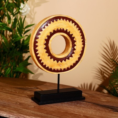 Decor "Ring" on the stand, Albezia 25x9x36 cm