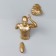 Polystone souvenir "To meet the Victory" left, gold 26.7x17 cm