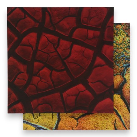 Photophone bilateral cardboard density 350 g "Cracks" 50x50 cm-1
