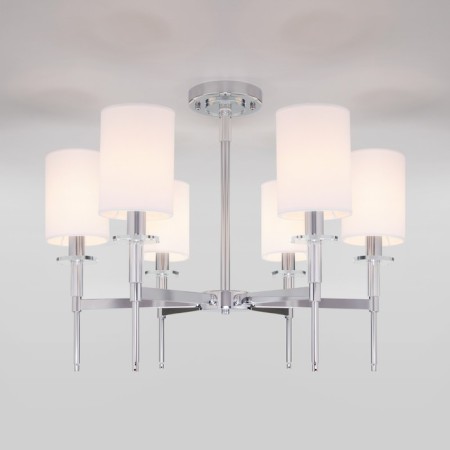 Classical chandelier with lampshades Brielle, 40W, E14, 69x69x53.5 cm