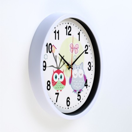 Children's wall clock "Owl", discrete move, D-30 cm-1