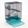 The cage for rodents "Pigzon" No. 5, with 3 floors, equipped, 41 x 30 x 58 cm, turquoise
