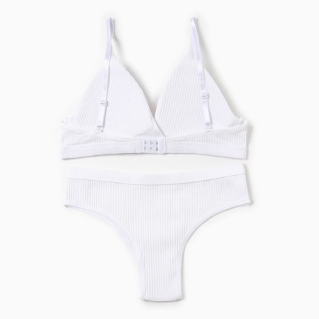 Female set (top, panties) color white, size 46-48-10