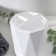 Tooth brush stand "Prism", 9.5 × 9.5 × 11.5 cm, white color