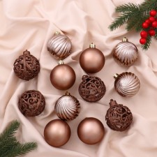 Set of balls plastic D-6 cm, 12 pcs 