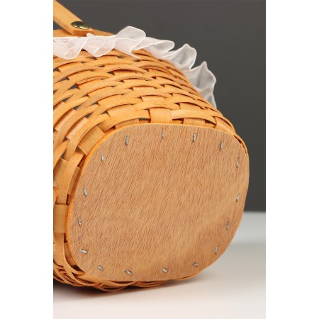 Wicker basket 16 x 13 x 11 cm, handle h = 11 cm, natural-6