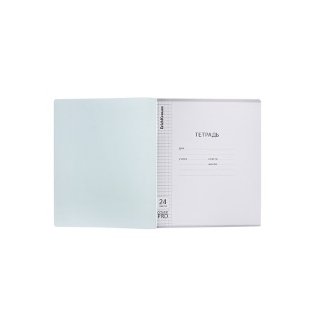 Notebook 24 sheets in the Erichkrause Coverprio Pastel Classic Code, Plastic Cover, Offset block, 100%whiteness, mint-9