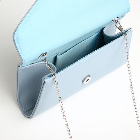 Women's bag on magnet, blue color-4