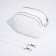 Bag Cross-Bodi with a zipper, white color