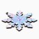 Christmas tree toy New Year's "Snowflake", for the New Year, 9x 9cm