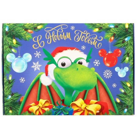 Gift box "New Year" 16x23x7.5 cm, Mickey Mouse and Dragon-2