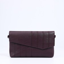 Magneta bag, long belt, purple color