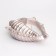 Candle "shell" in a candlestick of gypsum large, 17x11x5.5cm, champagne