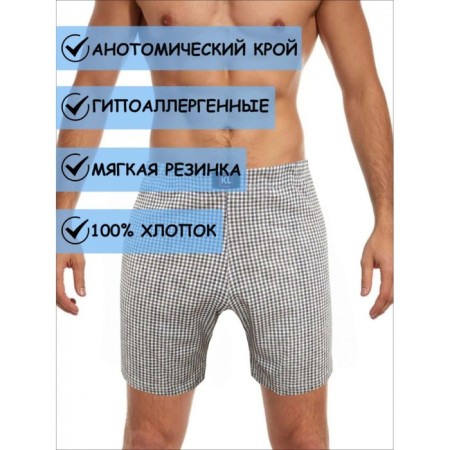 Men's panties, size 50, white, gray, 2 pcs-1