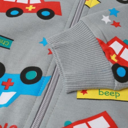 Sweatshirt for a boy, gray color, height 104 cm-2