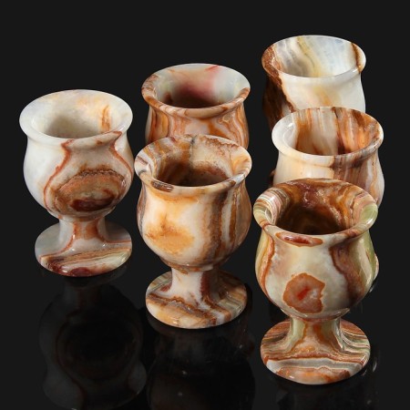 Set of glasses "Grace", 6 pcs 5x7.5 cm, onyx