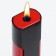Gas lighter, piezo, with a regulator, 9 x 2.2 cm, black and red