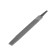Tundra file for sharpening chains drank, flat, steel U10, No. 3, 150 mm