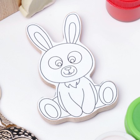 Magic coloring "Bunny", reusable, 8x6.5 cm-1