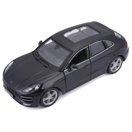 BBURAGO Porsche Macan, Die-Cast, 1:24, opening doors, black color-4