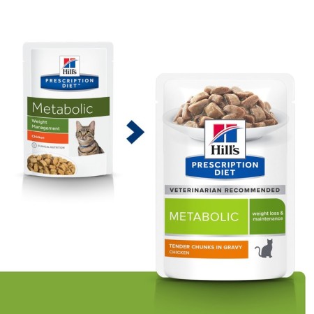 Hill Prescription Diet Metabolic for cats, reduction and weight control, chicken, 85g-6