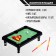 Board game "Mini billiards", Mix colors