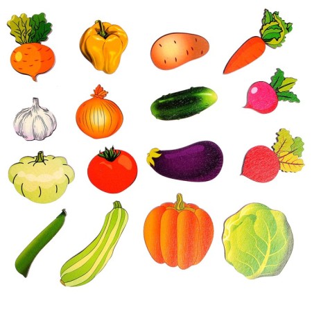 Set "Vegetables on Magnets" in a box, 16 parts-2