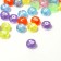 Acrylic bead "numbers" mix, 7 × 4 mm, set 10 g, color mix