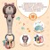 Musical toy "Cute Bear", sound, light, color light brown