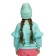 Sweatshirt for girls, height 92 cm, turquoise color
