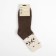 Women's socks from Mongolian wool, chocolate/deer color, size 23 (34-36)