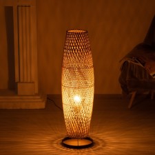 Floor lamp from the rattan 