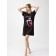 Night shirt female love, size 56, black color