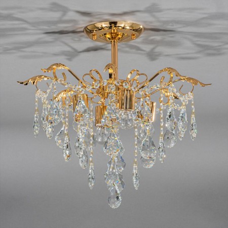 Ceiling lamp 4x60W E27, size 36x22x11 cm-2