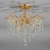 Ceiling lamp 4x60W E27, size 36x22x11 cm