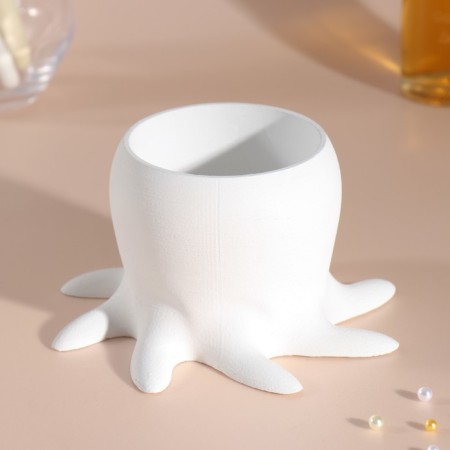 Concrete "osminog" height 7 cm, d-6.5 cm white-2