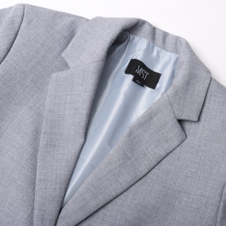 Women's jacket with buttons on the back MIST, R.XS-S, Gray-7