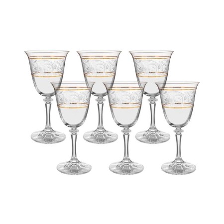 A set of glasses for white wine Branta, the Panto, 2 Gold Layers, 250 ml x 6 pcs.-1