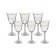 A set of glasses for white wine Branta, the Panto, 2 Gold Layers, 250 ml x 6 pcs.