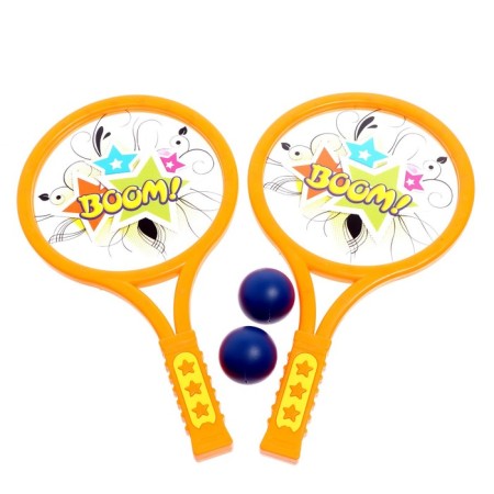 Tennis set “Boom!”, 2 rackets, 2 goals, mixtures-1