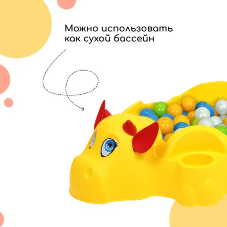 Baby sandbox plastic, with a lid, 116 × 83 × 30 cm, "cow"-3