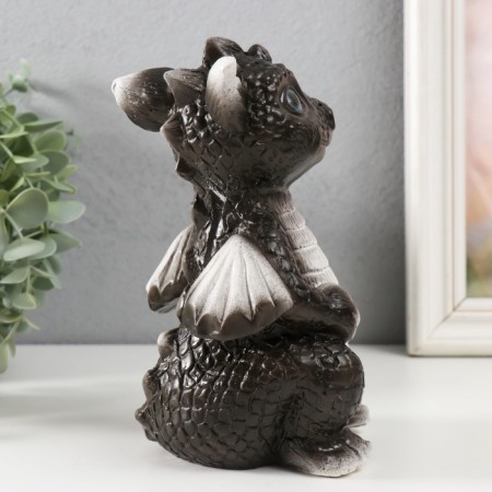 Piggy bank "Dragon" 18x10x10 cm, black and white-2