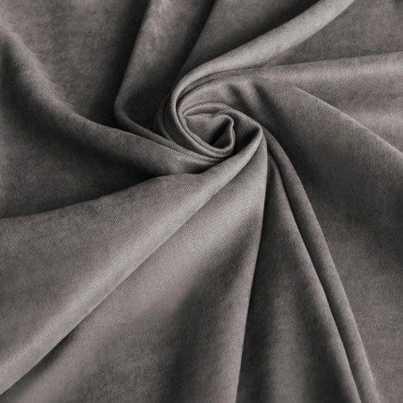 Set of curtains "Soft", size 145 x 270 cm - 2 pcs, grab - 2 pcs, gray-1