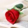 Artificial flower "Bunny Rose" 5x50 cm, red