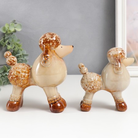 Souvenir Ceramics "Podel" set 2 pcs 13x12x6 16x15x7 cm-1